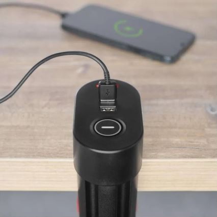 Πολύπριζο 3Z + 3xUSB 1,5m μαύρο