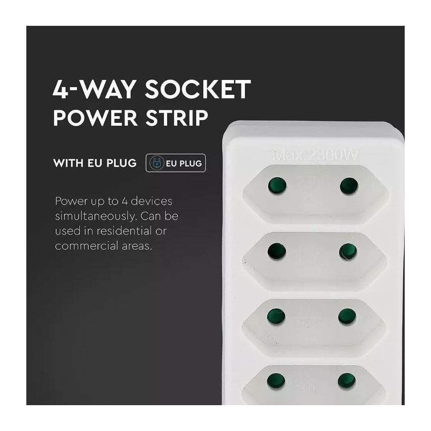 Πολύπριζο 4x2,5A/230V