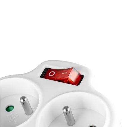 Πολύπριζο με διακόπτη 2 πρίζες + USB-C + USB-A