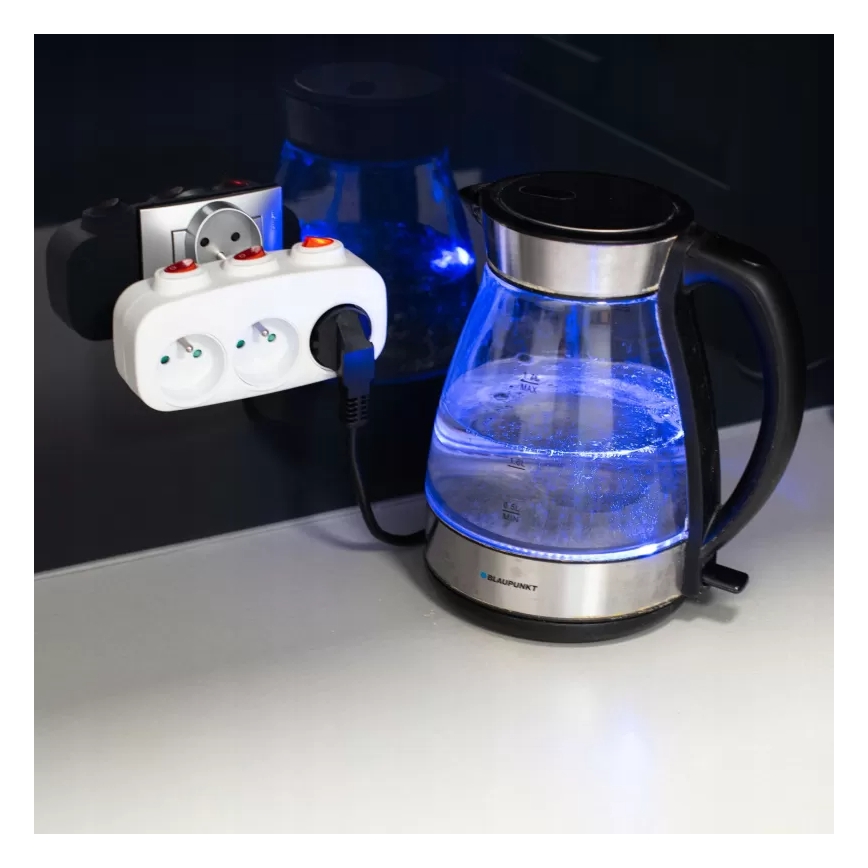 Πολύπριζο με διακόπτες — 3 υποδοχές