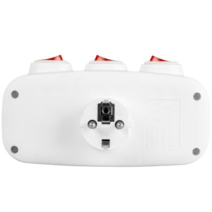 Πολύπριζο με διακόπτες — 3 υποδοχές