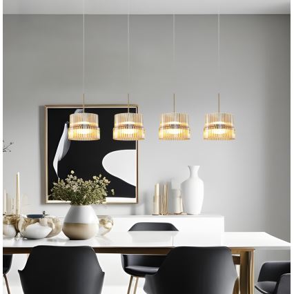 Πολυέλαιος LED με καλώδιο LUXE LED/46W/230V σε ορείχαλκο