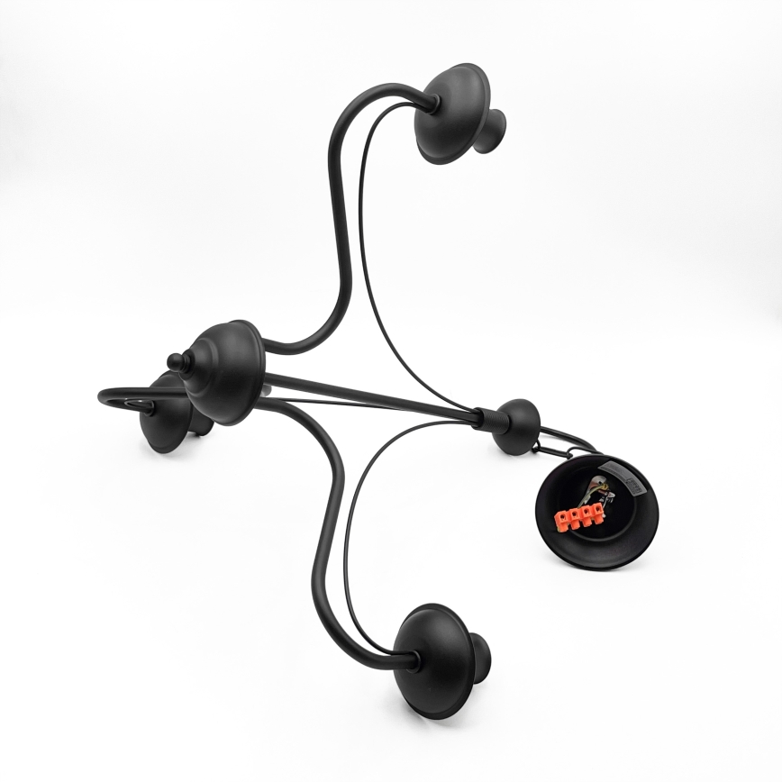 Πολυέλαιος με αλυσίδα ANTON 3xE14/15W/230V μαύρος