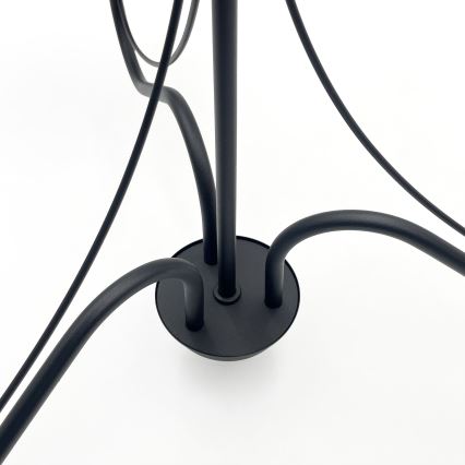 Πολυέλαιος με αλυσίδα ANTON 3xE14/15W/230V μαύρος