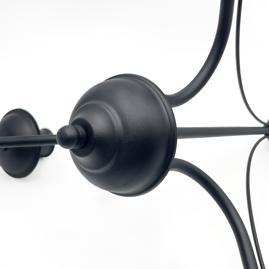 Πολυέλαιος με αλυσίδα ANTON 3xE14/15W/230V μαύρος