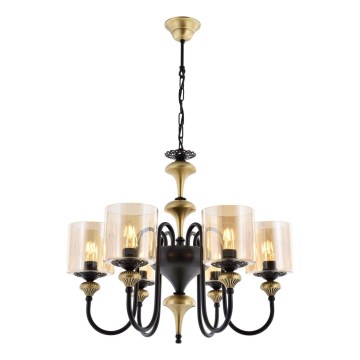 Πολυέλαιος με αλυσίδα BUSAN 6xE27/40W/230V, χρυσός