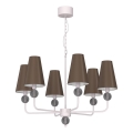 Πολυέλαιος με αλυσίδα GRENADA 6xE14/15W/230V γκρι