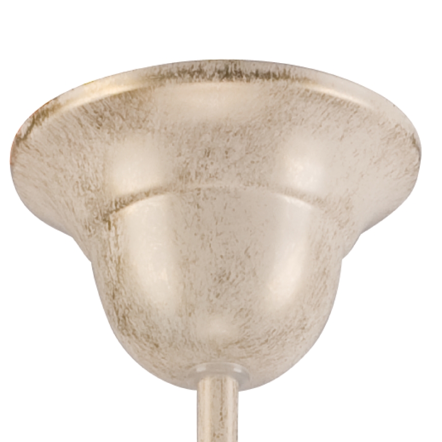 Πολυέλαιος με αλυσίδα RETRO II 5xE27/60W/230V λευκή πατίνα