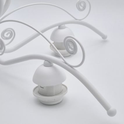 Πολυέλαιος με αλυσίδα RETRO II 5xE27/60W/230V λευκός