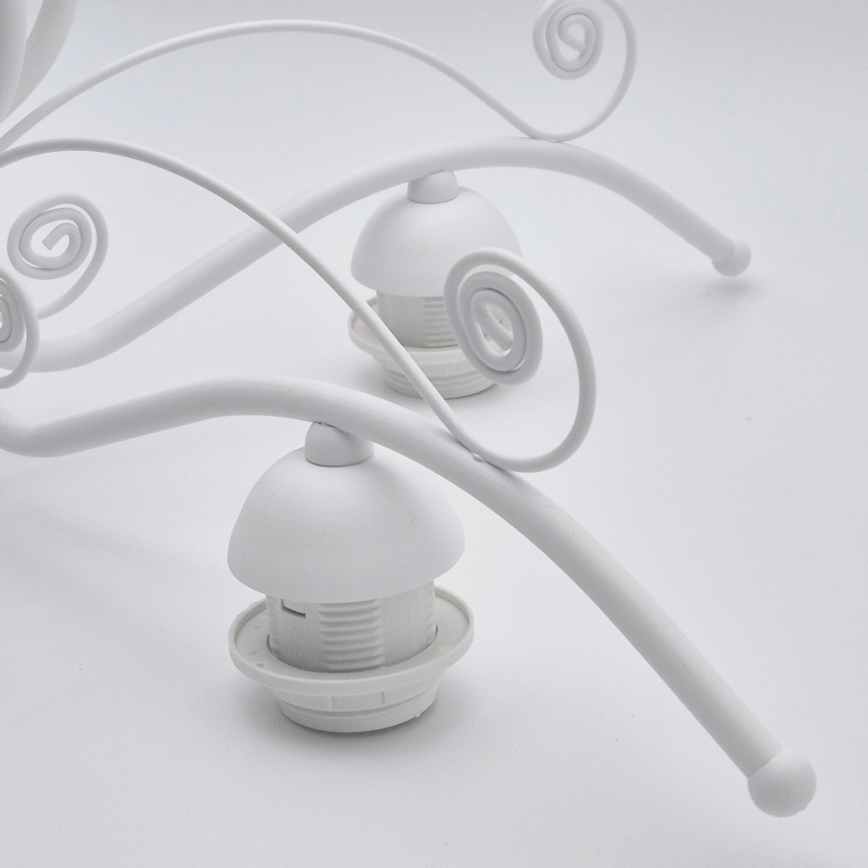 Πολυέλαιος με αλυσίδα RETRO II 5xE27/60W/230V λευκός