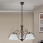 Πολυέλαιος με αλυσίδα RULA 3xE27/40W/230V Ø 70 cm λευκό/μπρονζέ