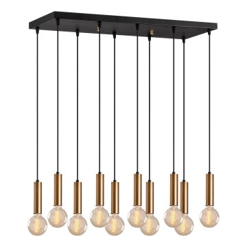 Πολυέλαιος με καλώδιο TEMPO 10xE27/40W/230V, χρυσός