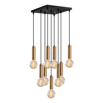 Πολυέλαιος με καλώδιο TEMPO 9xE27/40W/230V χρυσός