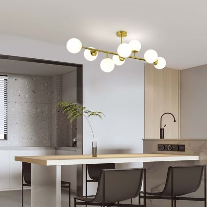 Πολυέλαιος με ράβδο DORADO 8xE14/40W/230V, σε χρυσό