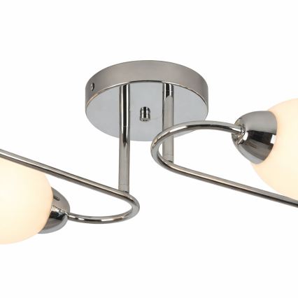 Πολυέλαιος οροφής KING 4xE27/15W/230V, γυαλιστερό χρώμιο