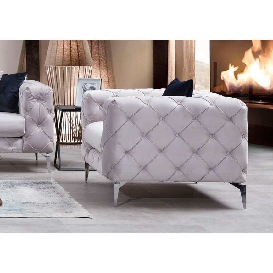 Πολυθρόνα EUGEN σε ανοιχτό γκρι