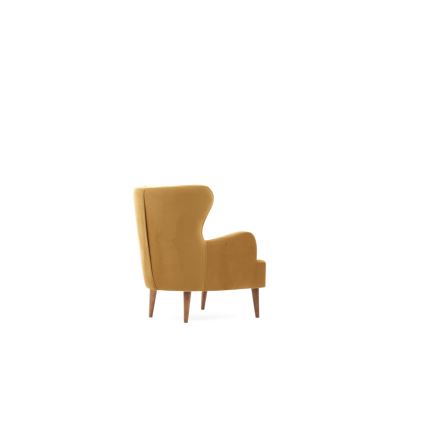 Πολυθρόνα τύπου wingback NEKO, χρυσή