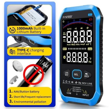 Πολύμετρο 1000 mAh 5V