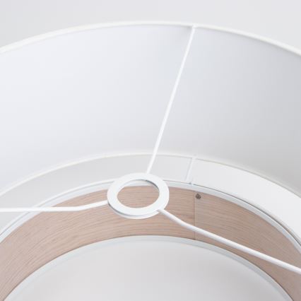 Πολυχρηστικό αμπαζούρ KERIA, Ø 50 εκ., λευκό/καφέ