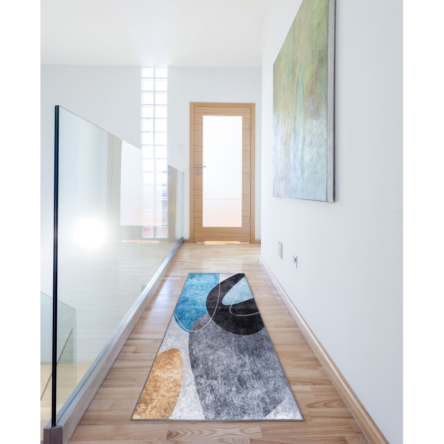 Πολύχρωμο αντιολισθητικό χαλί PRINT SHINE 70x140 cm