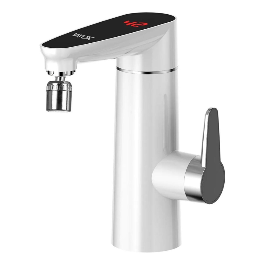 Ροής θερμοσίφωνας με οθόνη LED 3000W/230V IPX4 λευκός