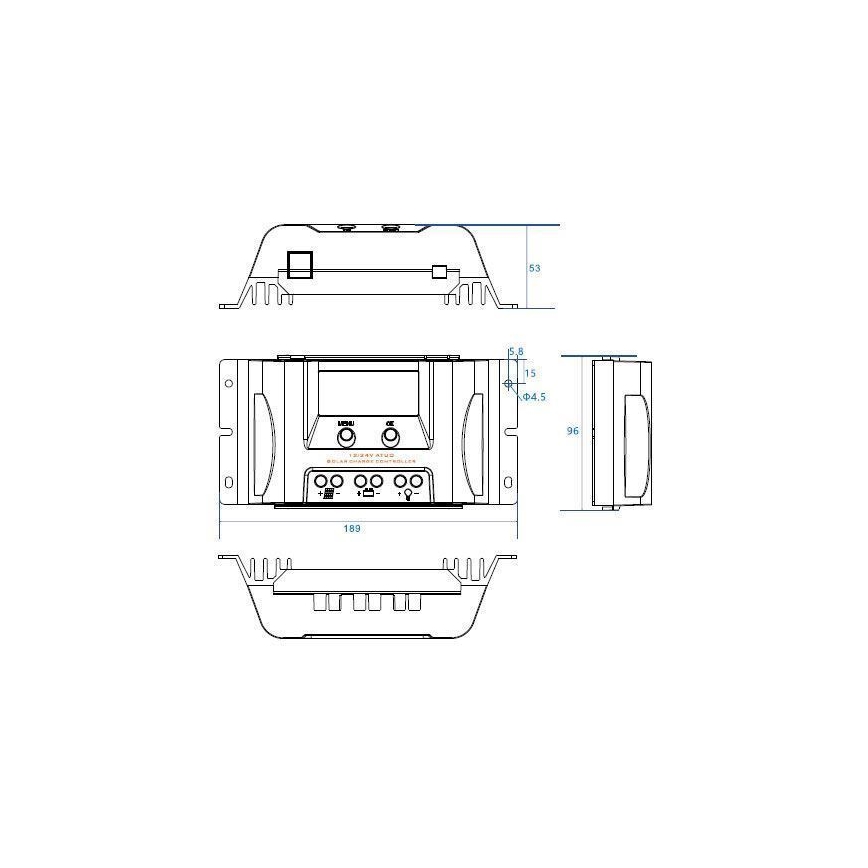 Ρυθμιστής φόρτισης MPPT MT1550EU 12V/15A