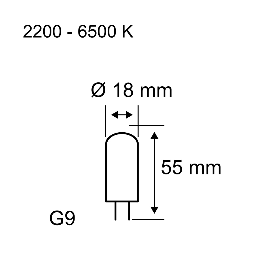 Ρυθμιζόμενη λάμπα LED G9/4W/230V 2200-6500K - Paulmann 28820