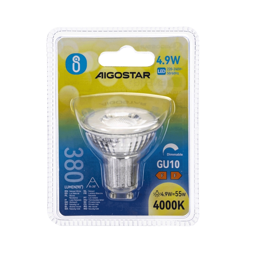 Ρυθμιζόμενη λάμπα LED GU10/4,9W/230V 4000K - Aigostar