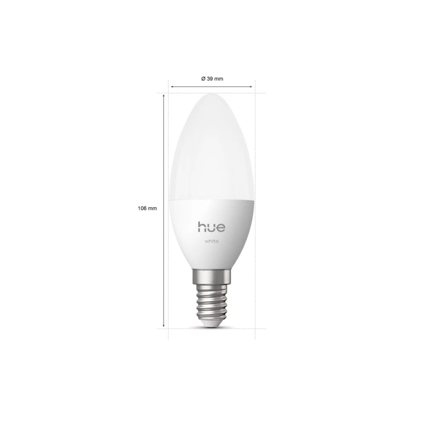 Ρυθμιζόμενη λάμπα LED Philips Hue White B39 E14/3,9W/230V 2700K