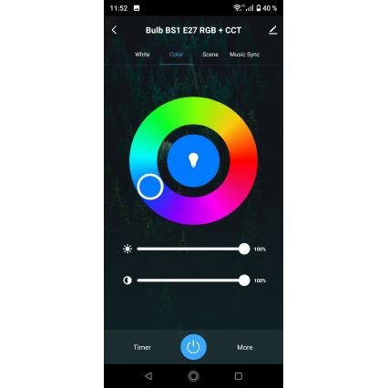 Ρυθμιζόμενη λάμπα LED RGBW E27/9W/230V 3000-6500K Wi-Fi Tuya
