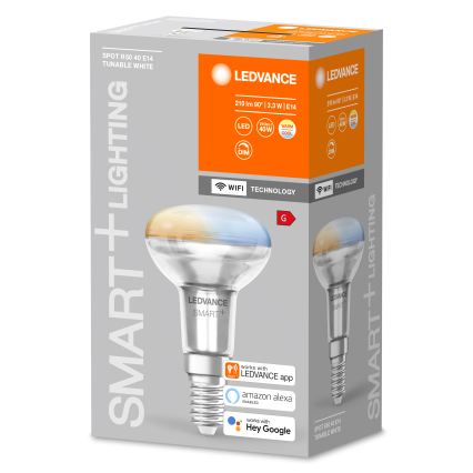 LED ρυθμιζόμενη λάμπα προβολέα SMART+ R50 E14/3,3W/230V 2700-6500K Wi-Fi - Ledvance