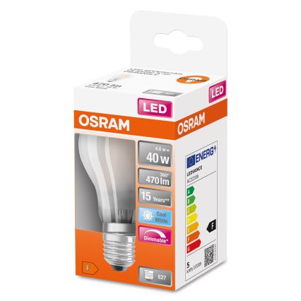 Ρυθμιζόμενη λάμπα LED SUPERSTAR CLASSIC A60 E27/4,8W/230V 4000K - Osram