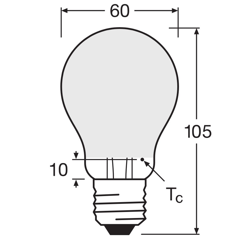 Ρυθμιζόμενη λάμπα LED SUPERSTAR CLASSIC A60 E27/4,8W/230V 4000K - Osram
