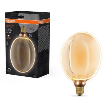 Ρυθμιζόμενη λάμπα LED VINTAGE E27/4W/230V 1800K, χρυσή - Osram