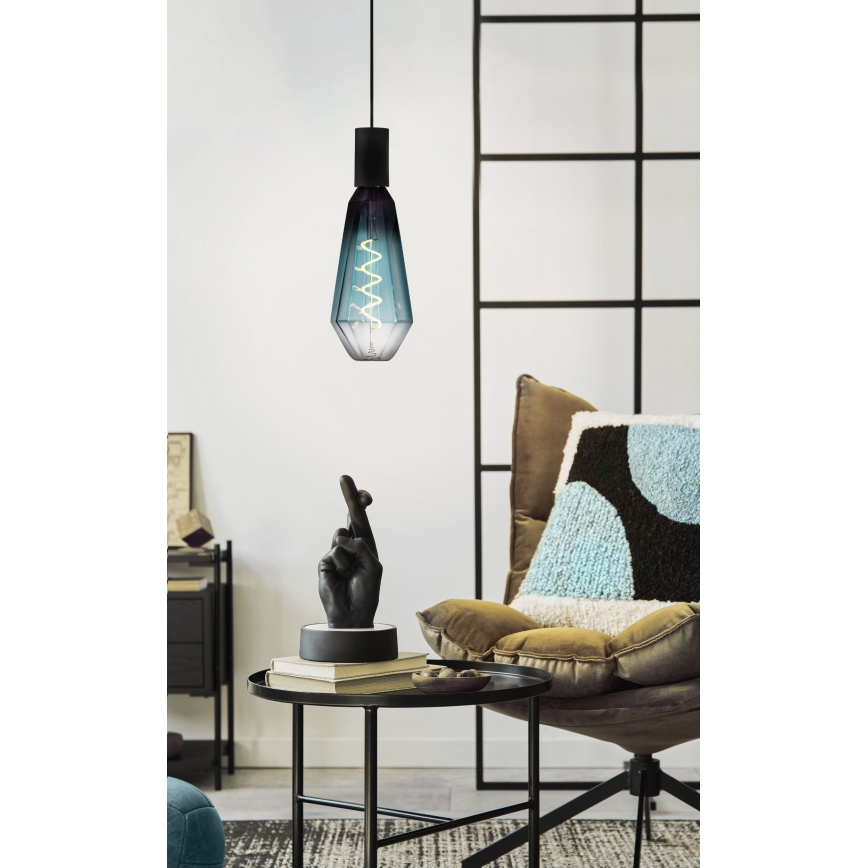 Ρυθμιζόμενη λάμπα LED VINTAGE E27/4W/230V 2000K μπλε - Eglo 110235