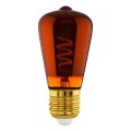Ρυθμιζόμενη λάμπα LED VINTAGE ST48 E27/4W/230V 2000K κόκκινη - Eglo 110199