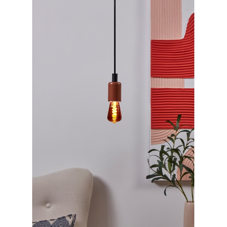 Ρυθμιζόμενη λάμπα LED VINTAGE ST48 E27/4W/230V 2000K κόκκινη - Eglo 110199