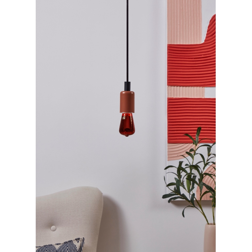 Ρυθμιζόμενη λάμπα LED VINTAGE ST48 E27/4W/230V 2000K κόκκινη - Eglo 110199