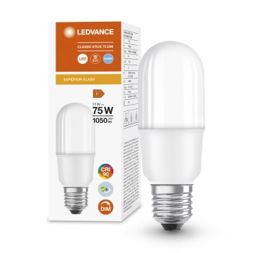 Ρυθμιζόμενη LED λάμπα E27/11W/230V 6500K CRI 90 - Ledvance