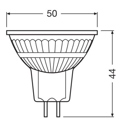 Ρυθμιζόμενη LED λάμπα GU5,3/3,4W/12V 2700K CRI 90 - Osram