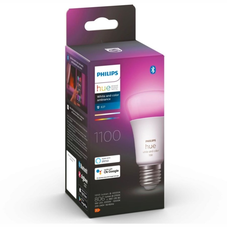 Ρυθμιζόμενη LED λάμπα Philips Hue White And Color Ambiance A60 E27/9W/230V 2000-6500K