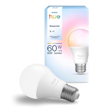 Ρυθμιζόμενη LED λάμπα Philips Hue White And Color Ambiance Essential E27/8W/230V 2200-6500K