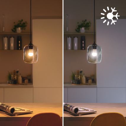 LED RGB Ρυθμιζόμενη λάμπα Philips SMART P45 E14/4,9W/230V 2200-6500K CRI 90
