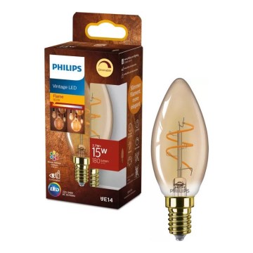 Ρυθμιζόμενη LED λάμπα ρετρό Philips B35 E14/2,7W/230V 1800K CRI 90