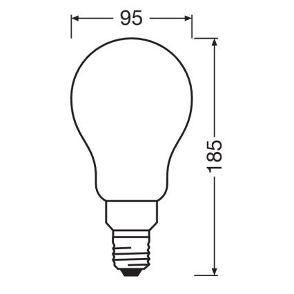 Ρυθμιζόμενη LED λάμπα STAR E27/24W/230V 2700K - Osram