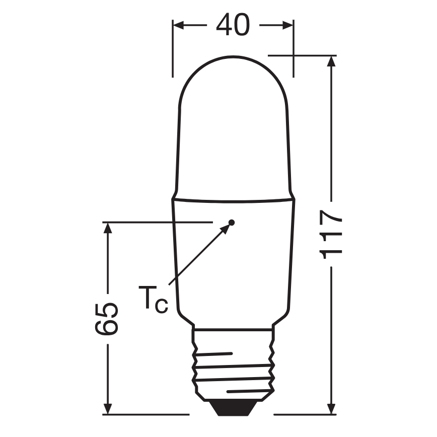 Ρυθμιζόμενη LED λάμπα STICK E27/11W/230V 4000K CRI 90 - Osram