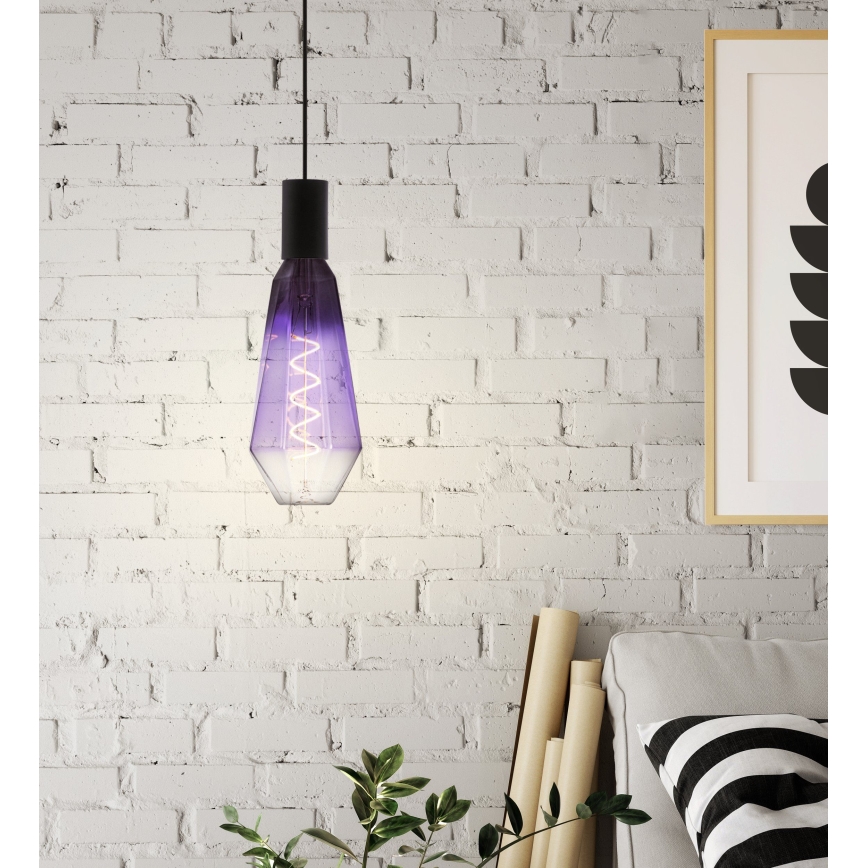 Ρυθμιζόμενη LED λάμπα VINTAGE E27/4W/230V 1800K μωβ - Eglo 110237