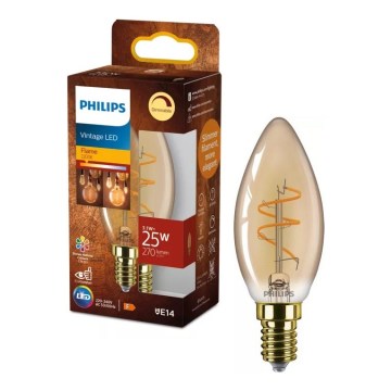 Ρυθμιζόμενη LED λάμπα VINTAGE Philips B35 E14/3,1W/230V 2200K CRI 90