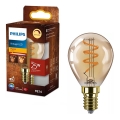 Ρυθμιζόμενη LED λάμπα VINTAGE Philips P45 E14/3W/230V 2200K
