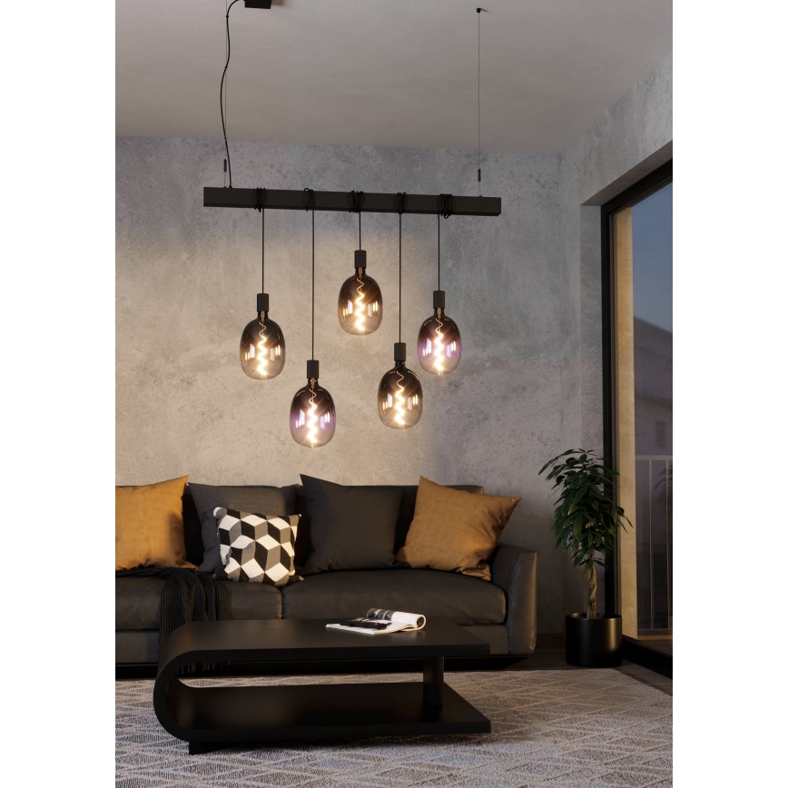 Ρυθμιζόμενη LED λάμπα VINTAGE T120 E27/4W/230V 1800K μωβ - Eglo 110226